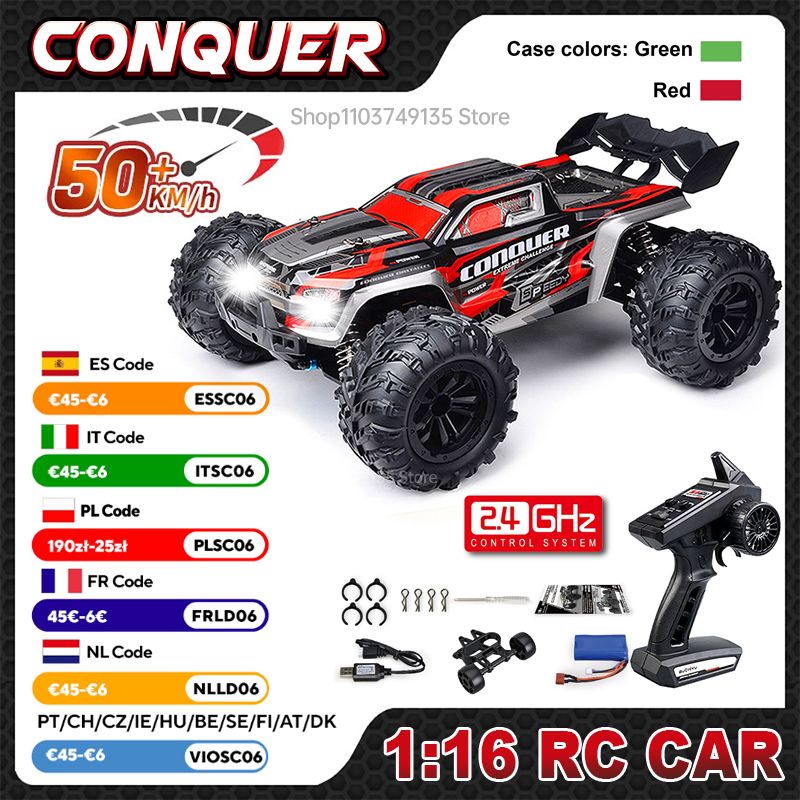 Rc Hobby Grade Truck - WLtoys масштаб 1:16, большой радиоуправляемый автомобиль,