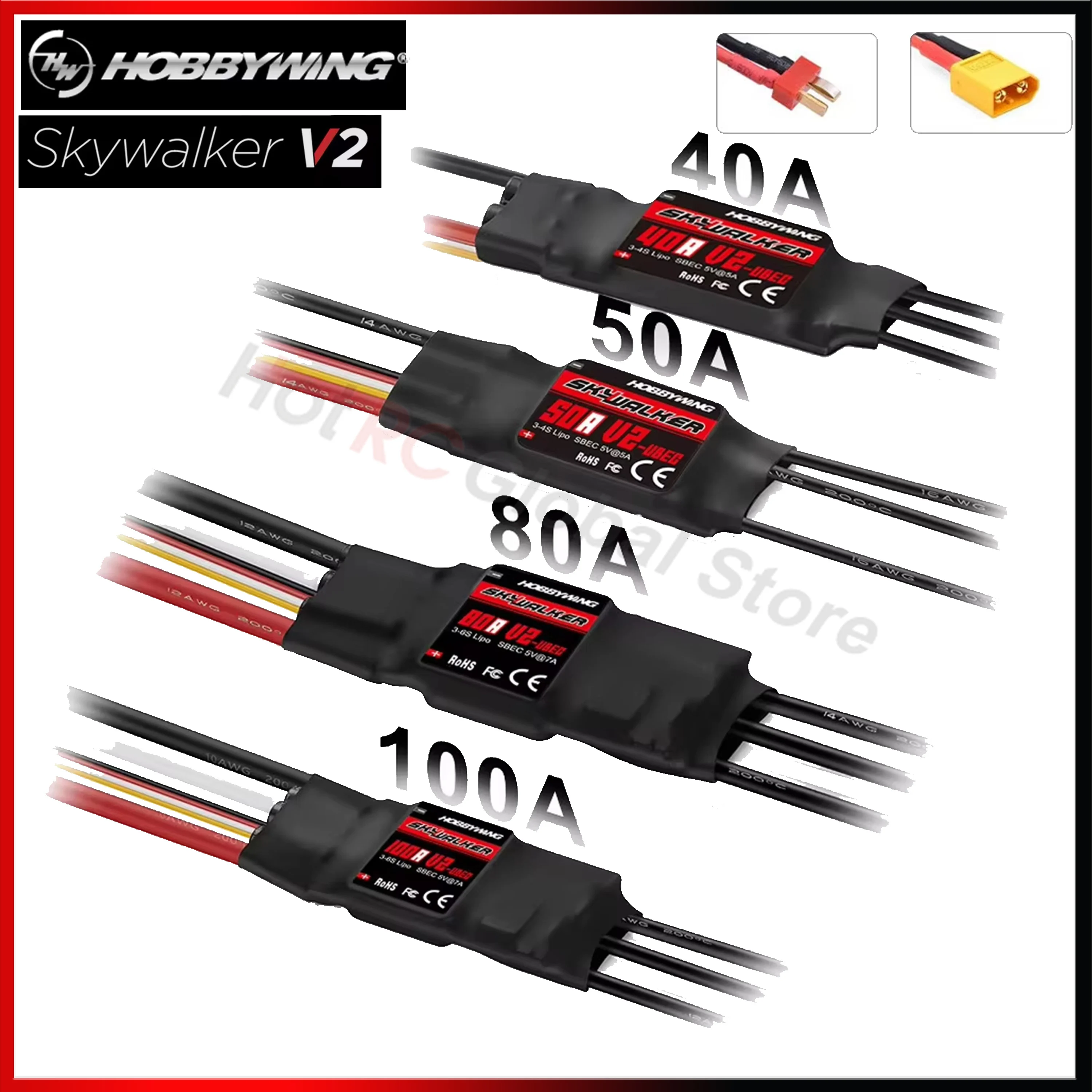 Rc Hobby Airplanes - Контроллер скорости HOBBYWING Skywalker V2 Series,