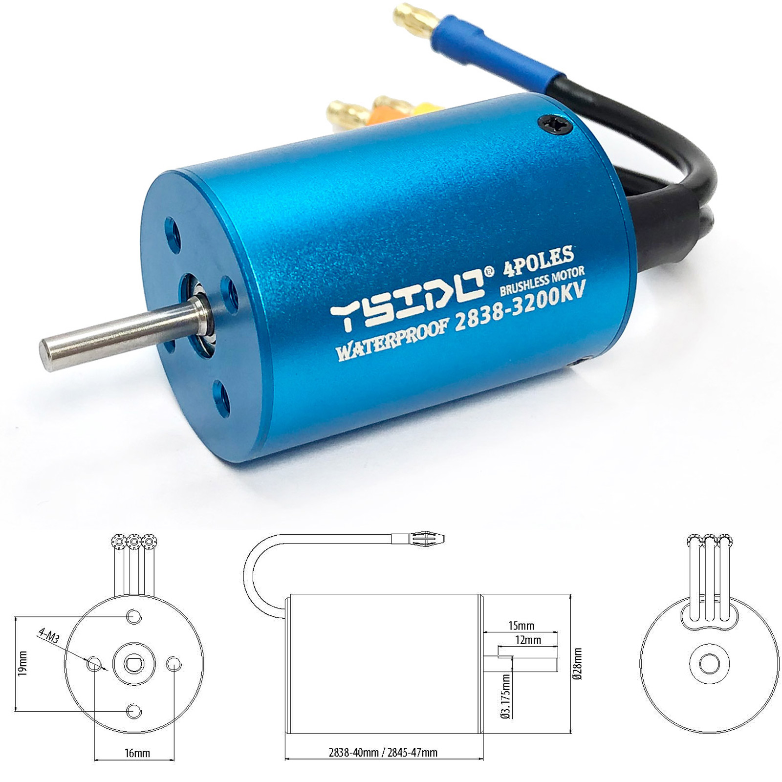 YSIDO 2435 2440 2838 2847 бесщ – обзор и цена Rc Remo Hobby